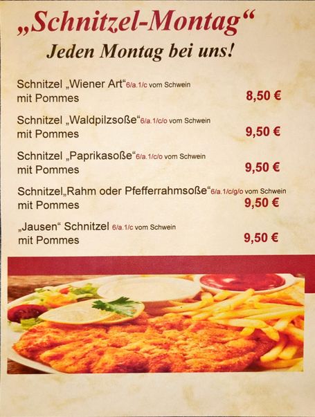 Montags Angebot